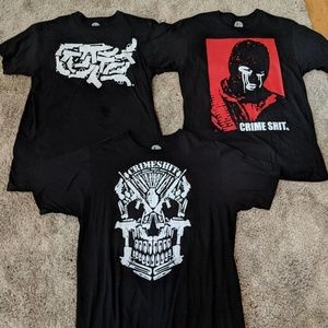 Crime Sh*t shirts size Large